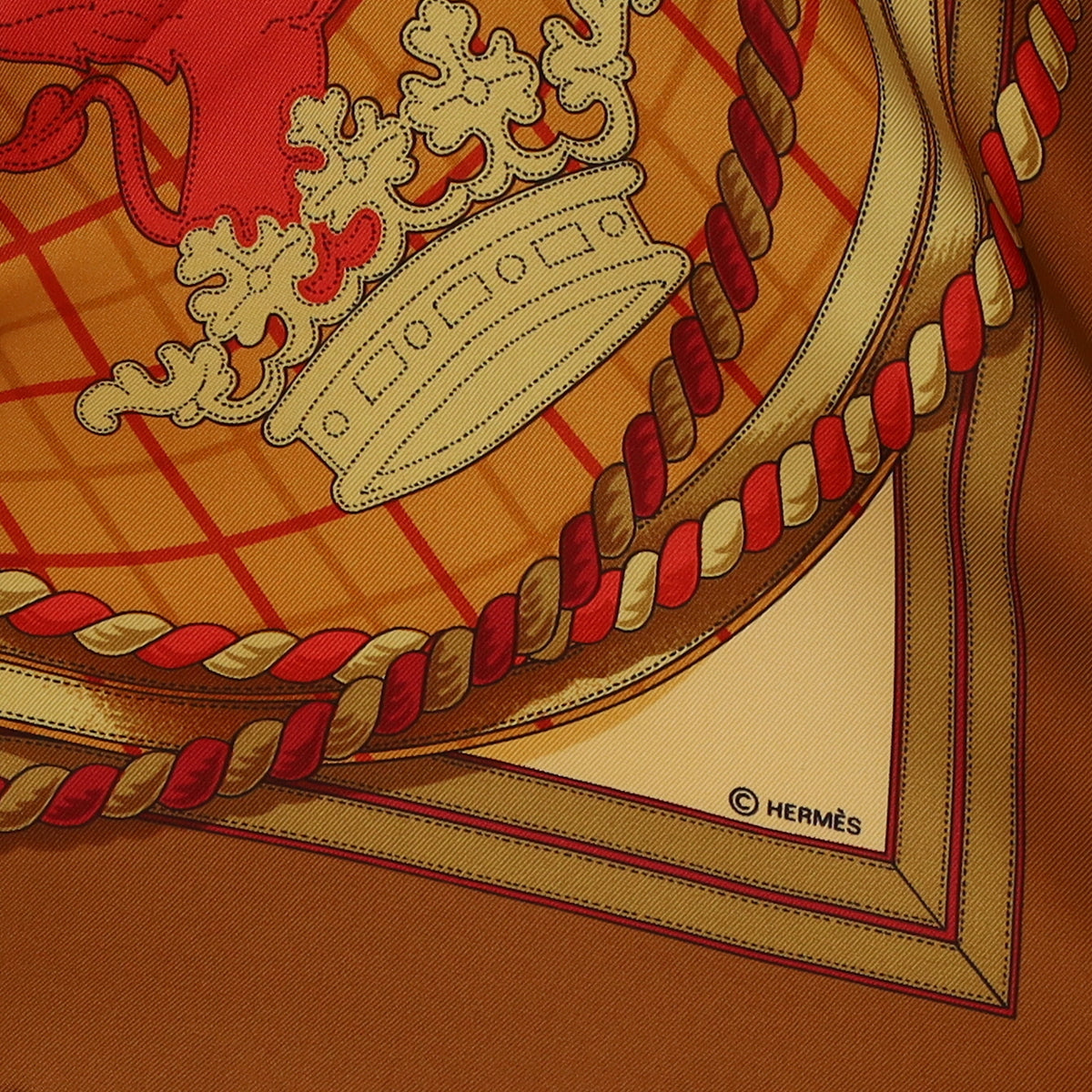 Brand New Boxed Hermès Grande Tenue Silk Scarf
