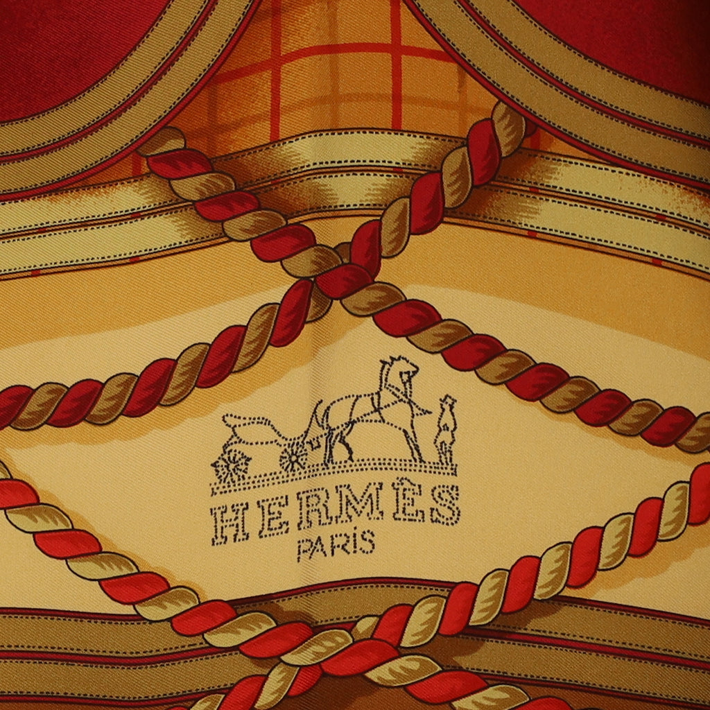 Brand New Boxed Hermès Grande Tenue Silk Scarf