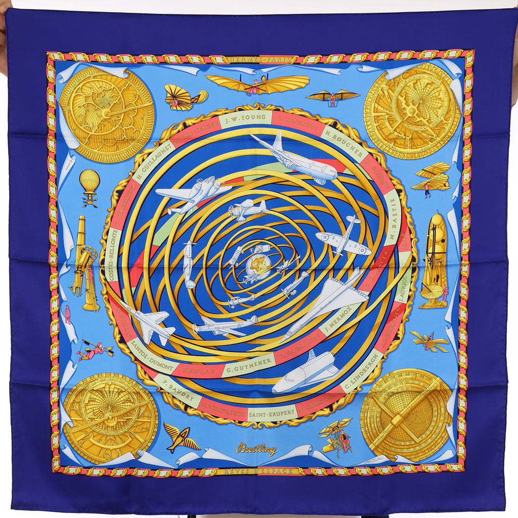 Brand New Boxed Hermès Rêves D’espace Silk Scarf Quite Rare