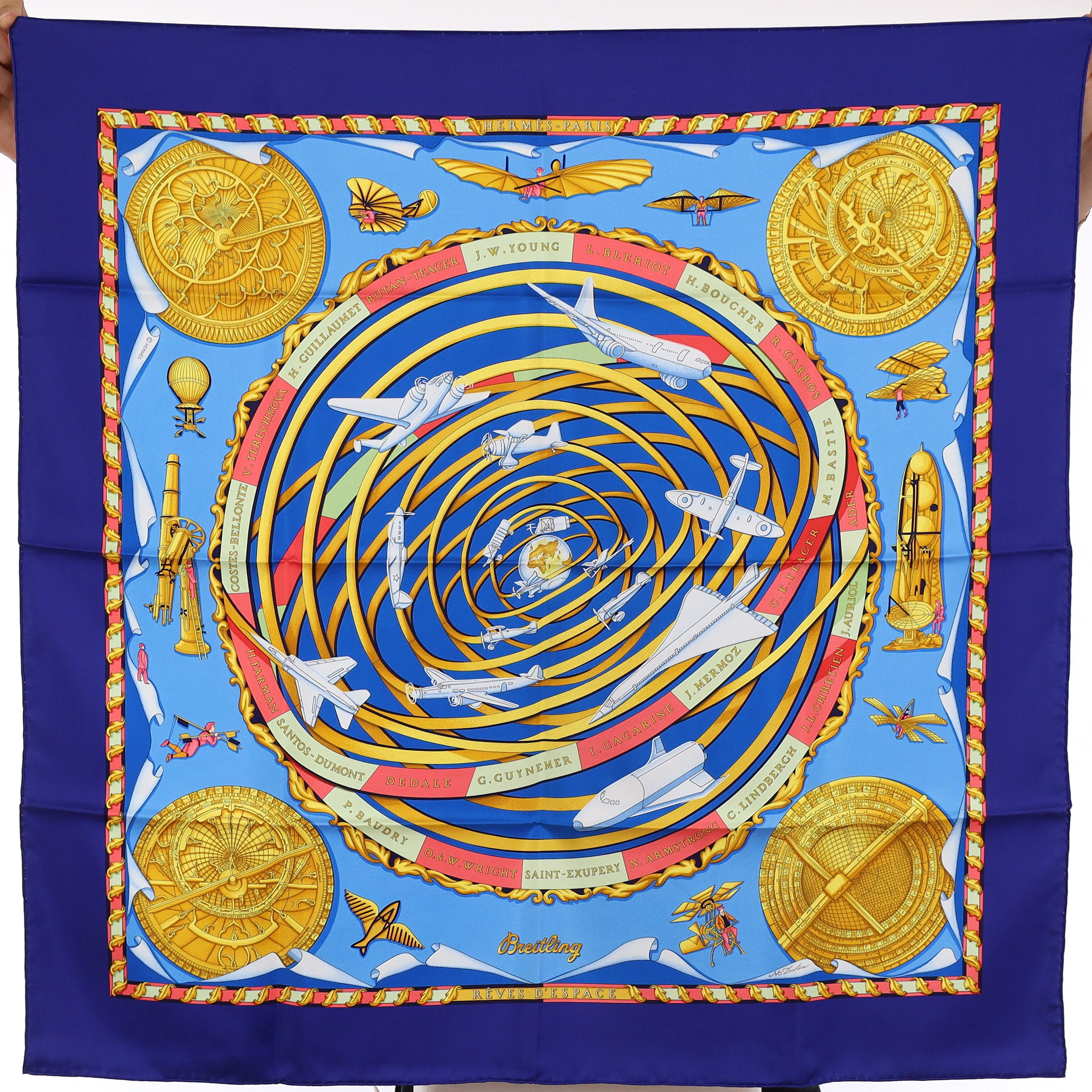 Brand New Boxed Hermès Rêves D’espace Silk Scarf Quite Rare