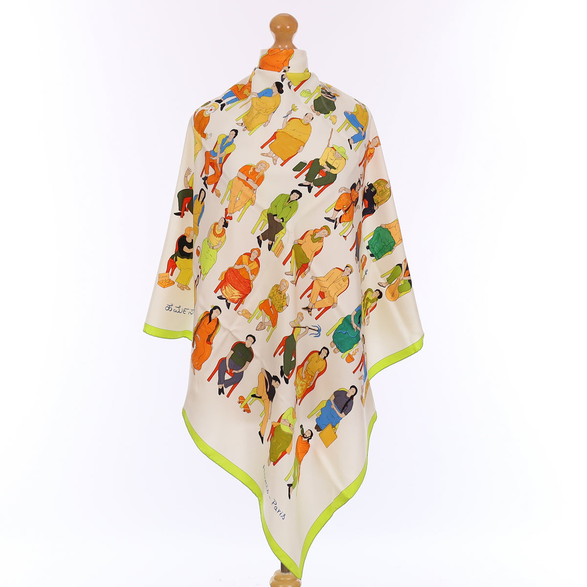 Boxed Hermès Colour Masala Silk Scarf