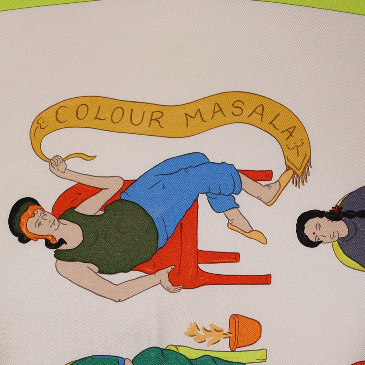 Boxed Hermès Colour Masala Silk Scarf