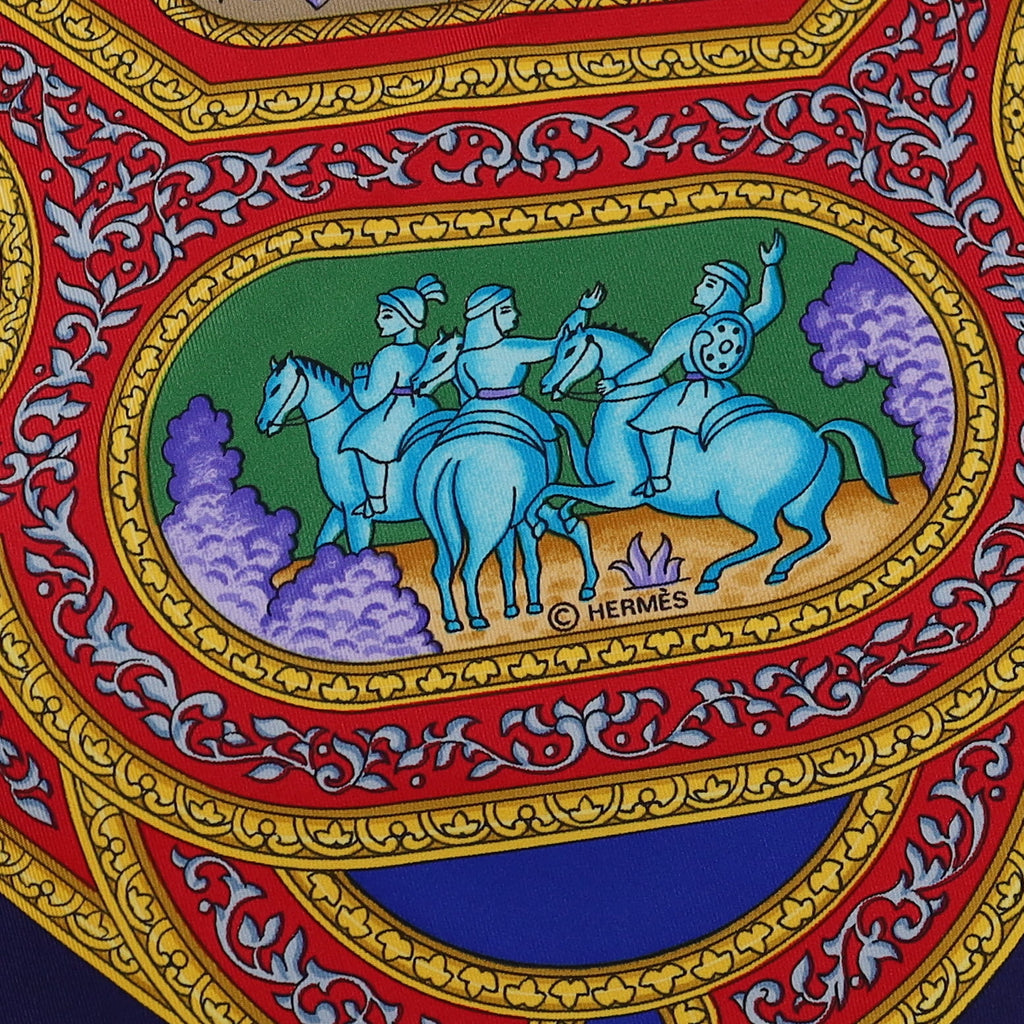 Pristine Boxed Hermès Qalamdan Silk Scarf