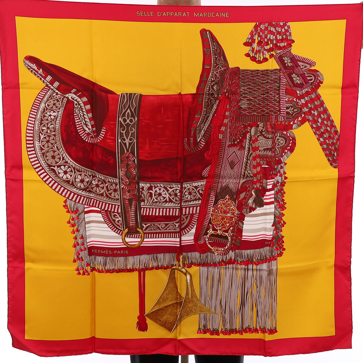 Pristine Boxed Hermès Selle D'apparat Marocaine Silk Scarf
