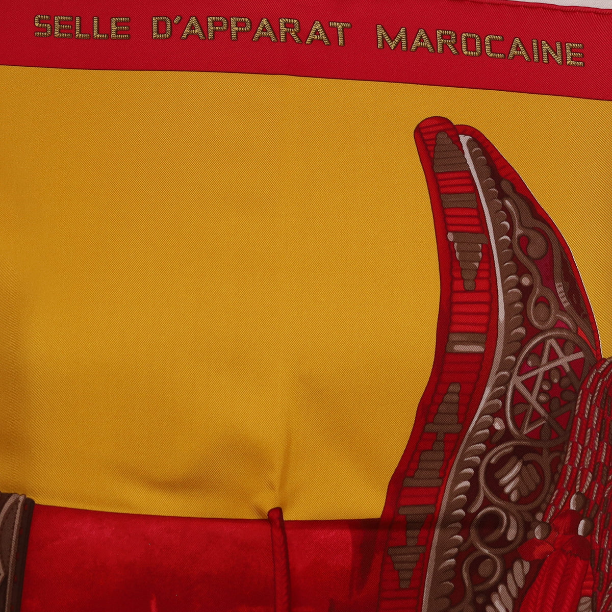 Pristine Boxed Hermès Selle D'apparat Marocaine Silk Scarf