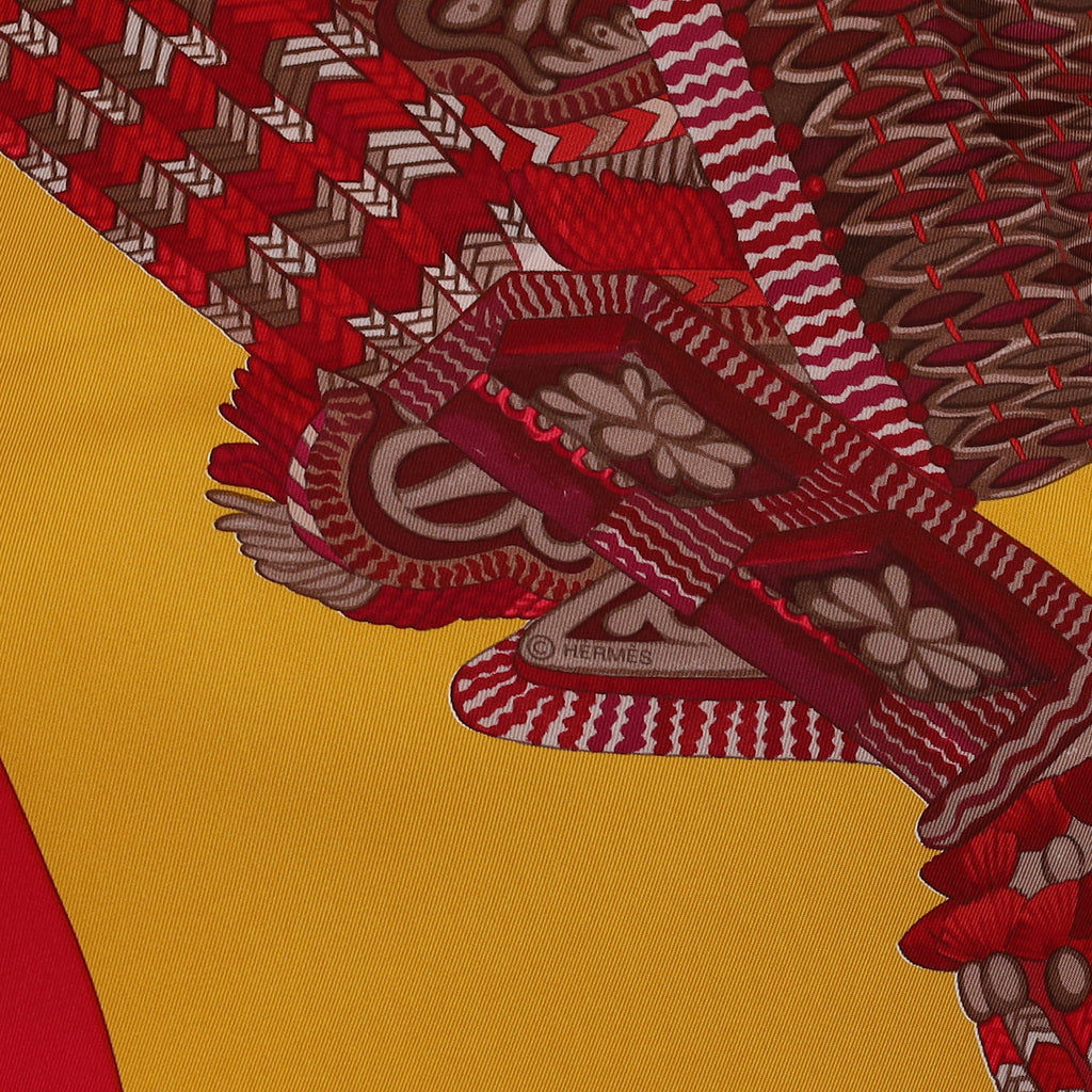 Pristine Boxed Hermès Selle D'apparat Marocaine Silk Scarf
