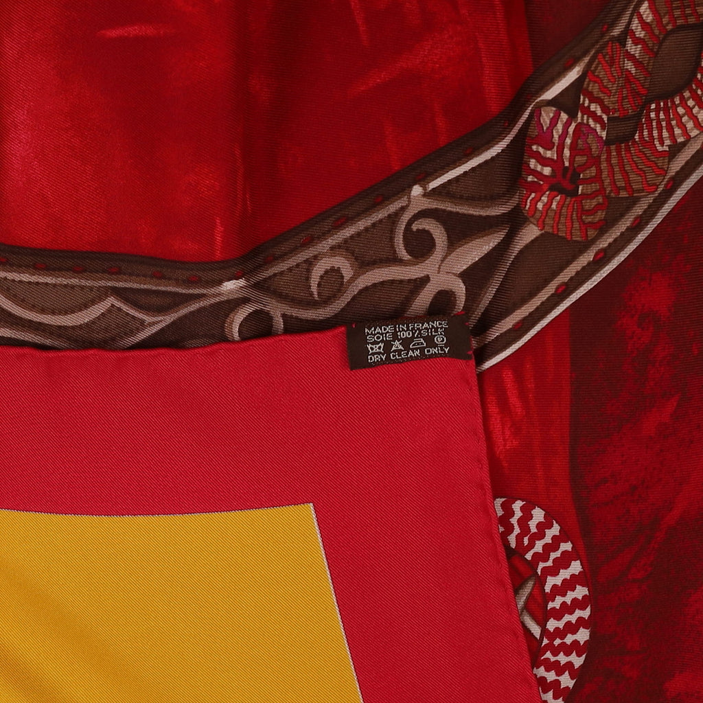 Pristine Boxed Hermès Selle D'apparat Marocaine Silk Scarf
