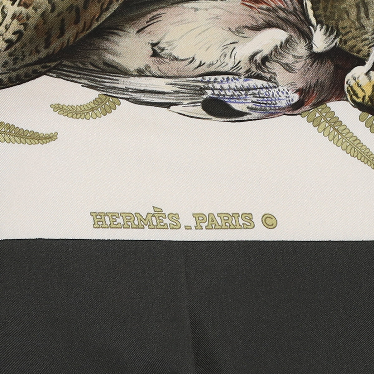 Boxed Hermès Gibiers Silk Scarf