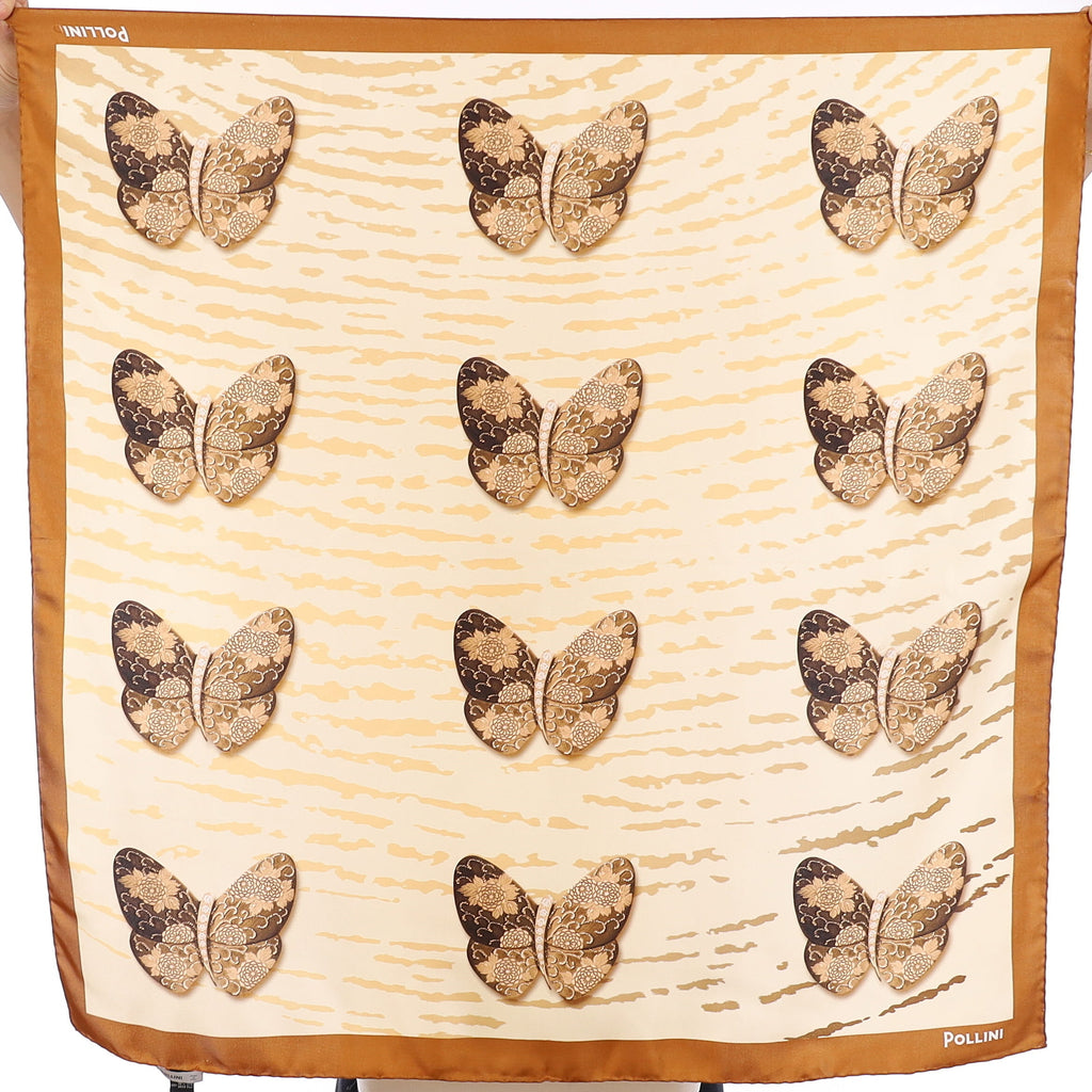 Brand New Pollini Butterfly Silk Scarf