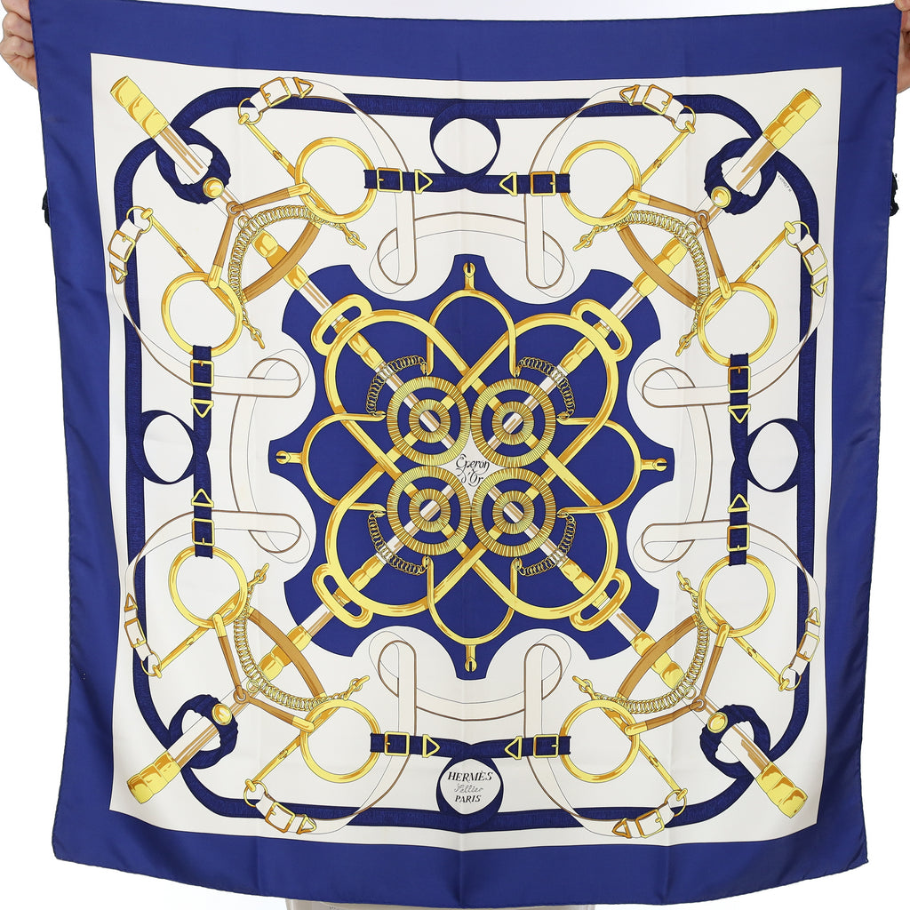 Hermès Eperon d'Or Silk Scarf