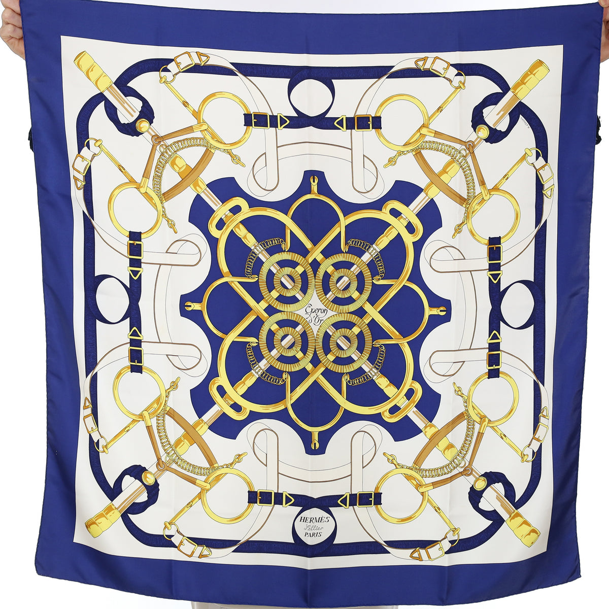 Hermès Eperon d'Or Silk Scarf
