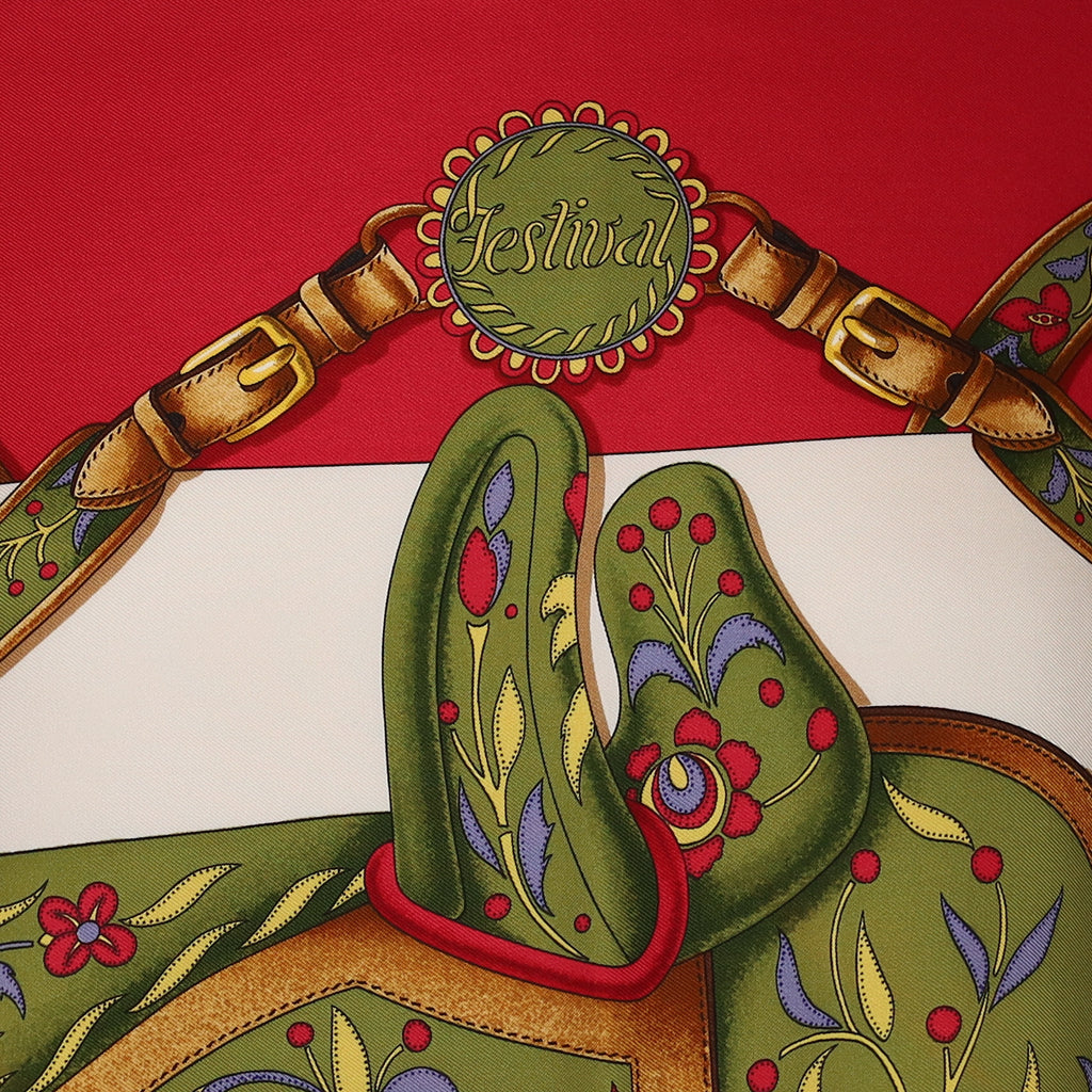 Hermès Festival Silk Scarf