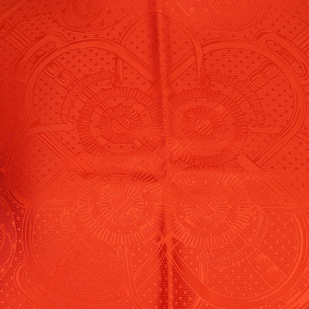 Brand New Boxed Hermès Eperon d'Or Jacquard Silk Scarf