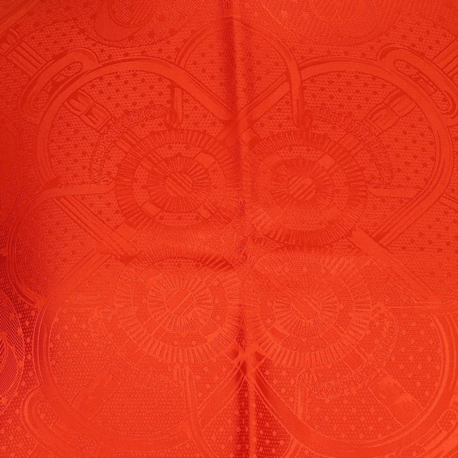 Brand New Boxed Hermès Eperon d'Or Jacquard Silk Scarf