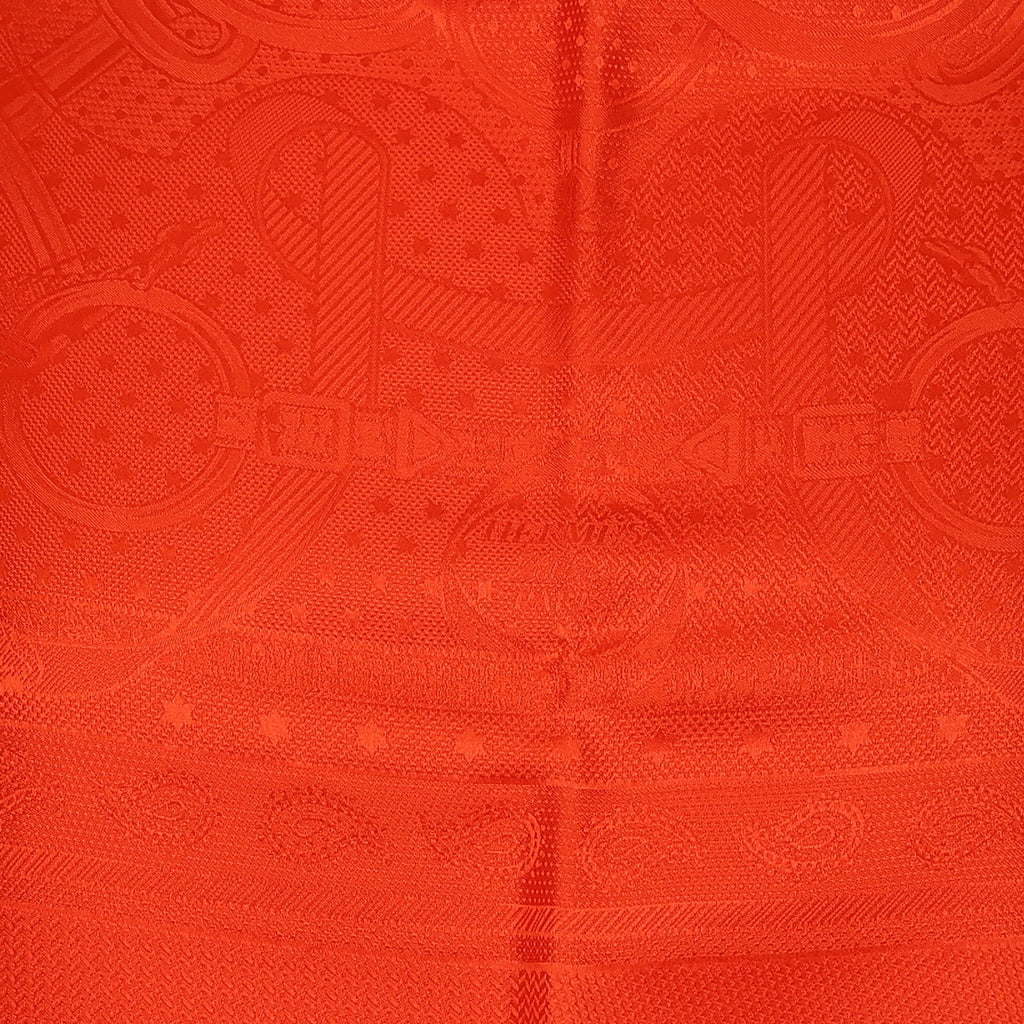 Brand New Boxed Hermès Eperon d'Or Jacquard Silk Scarf