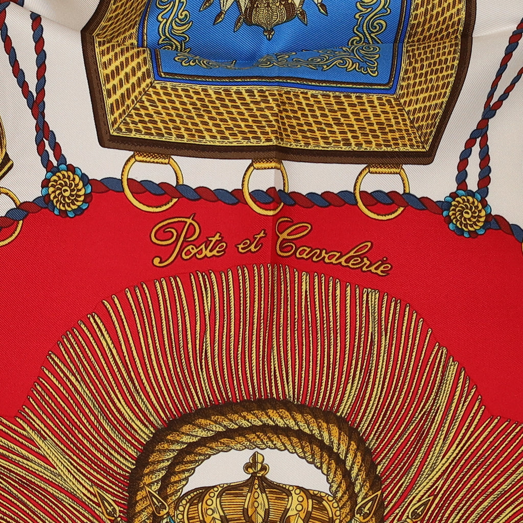 Brand New Boxed Hermès Poste et Cavalerie Silk Scarf