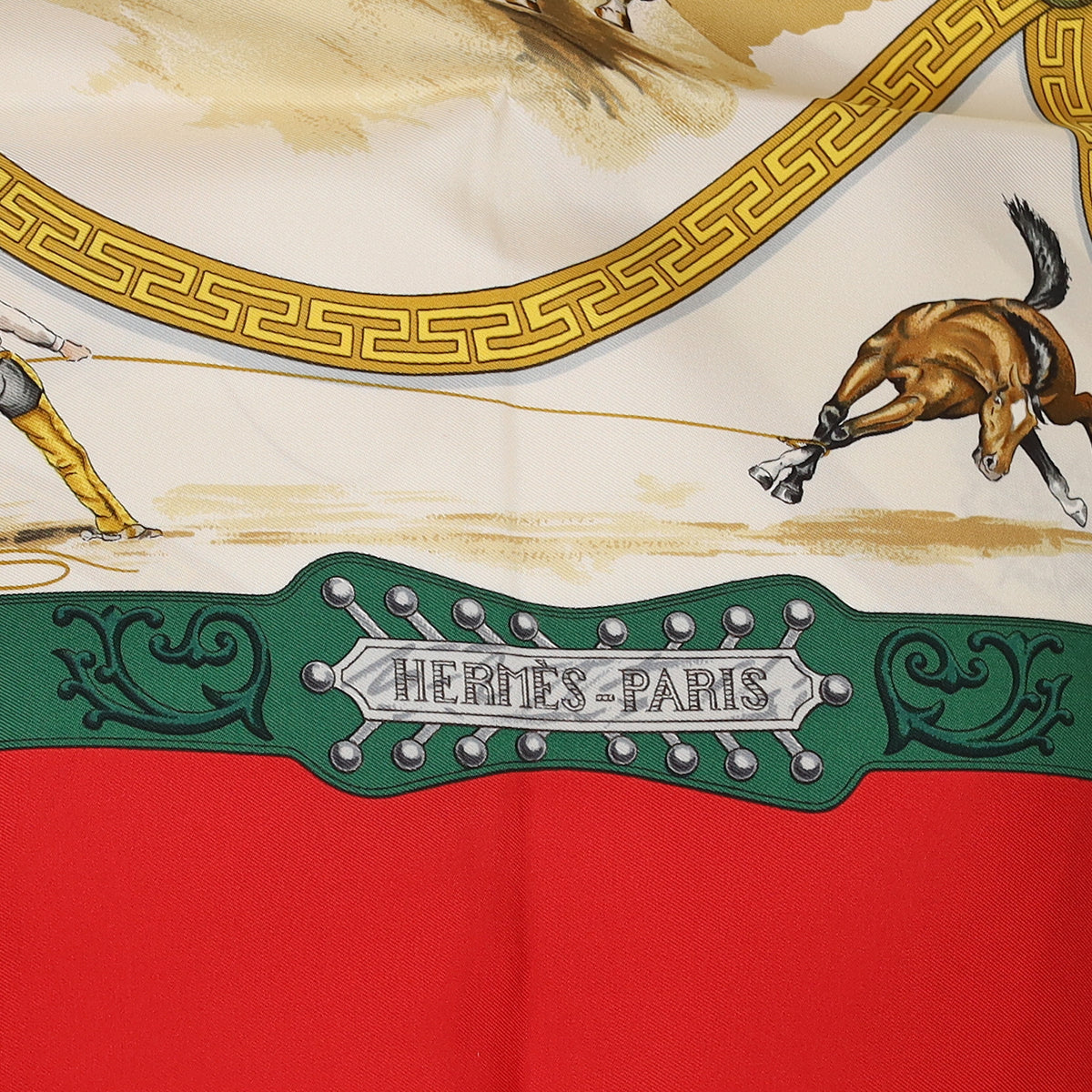 Brand New Boxed Hermès Charreada Silk Scarf