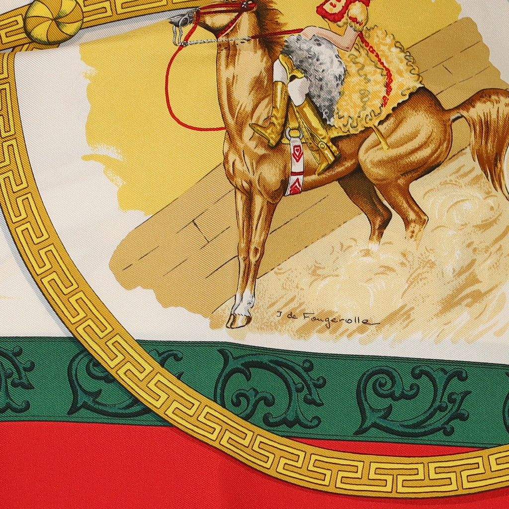 Brand New Boxed Hermès Charreada Silk Scarf