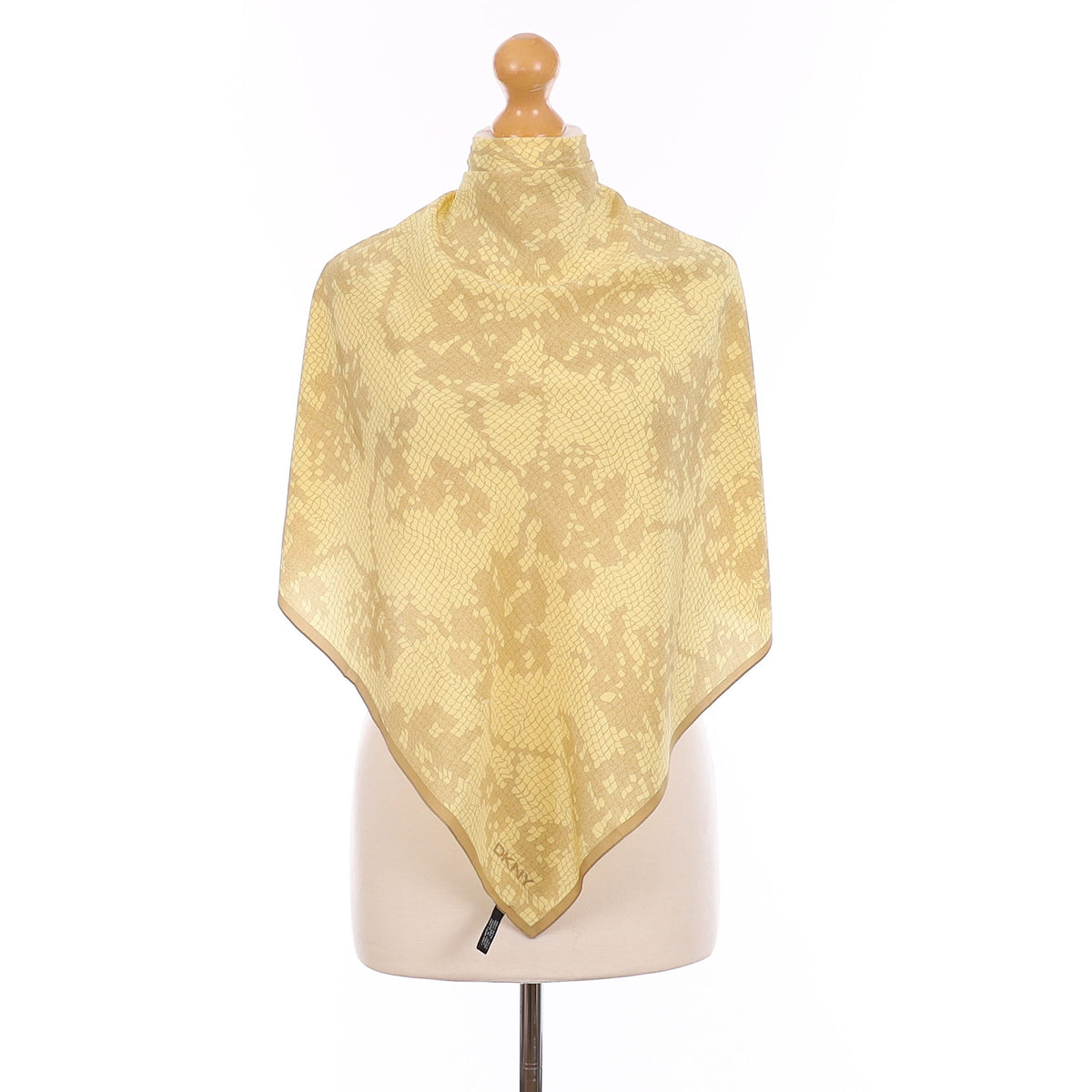 Pristine DKNY Camel Silk Scarf