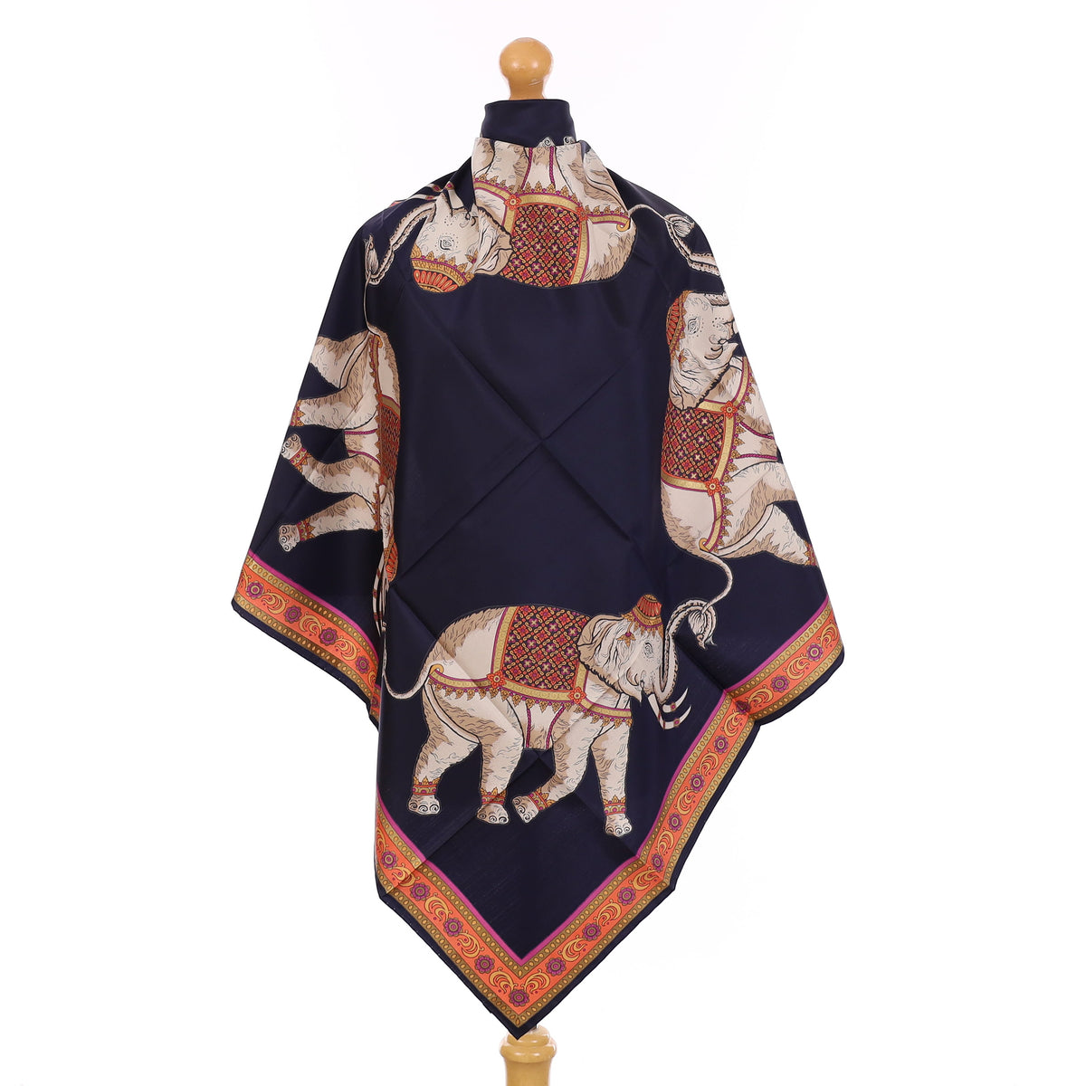 Brand New Elephant Design Silk Scarf