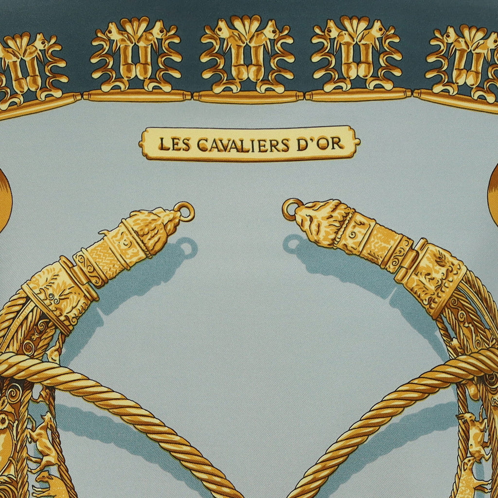 Hermès Les Cavaliers D'or Silk Scarf