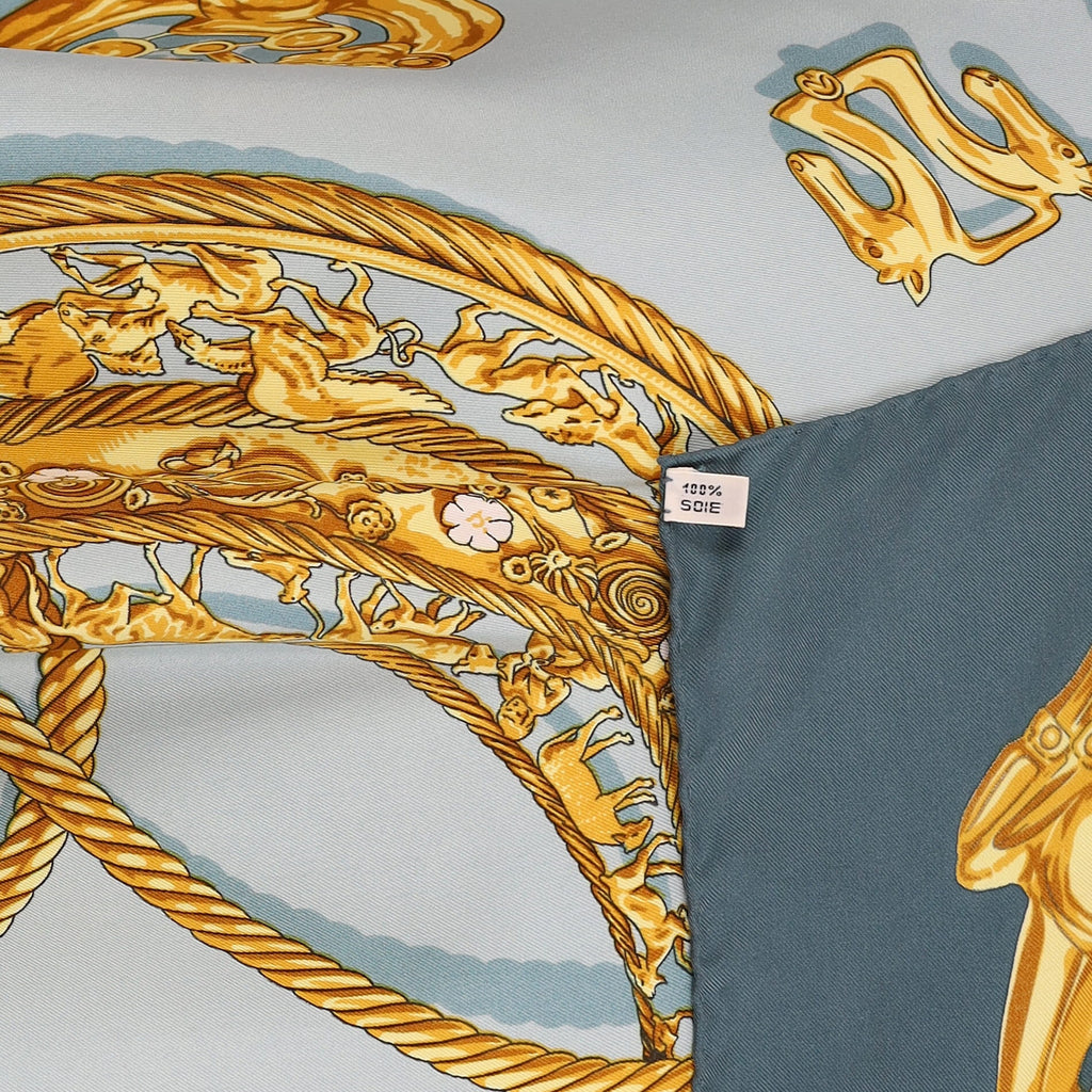 Hermès Les Cavaliers D'or Silk Scarf