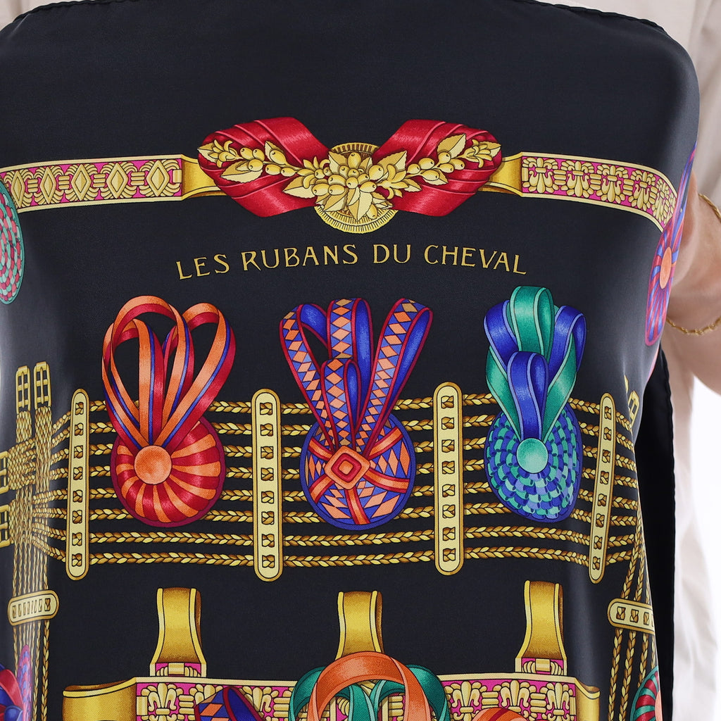 Hermès Les Rubans du Cheval Silk Scarf