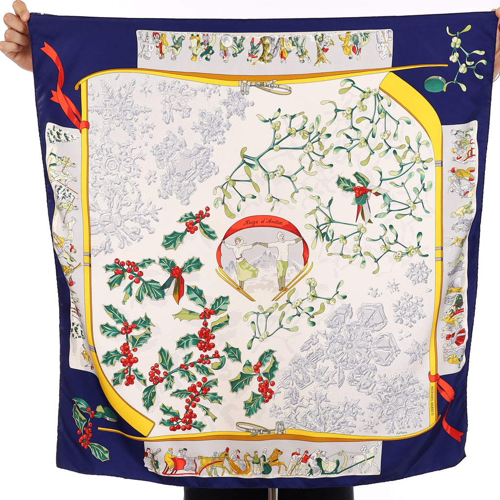 Hermès Neige D'Antan Silk Scarf