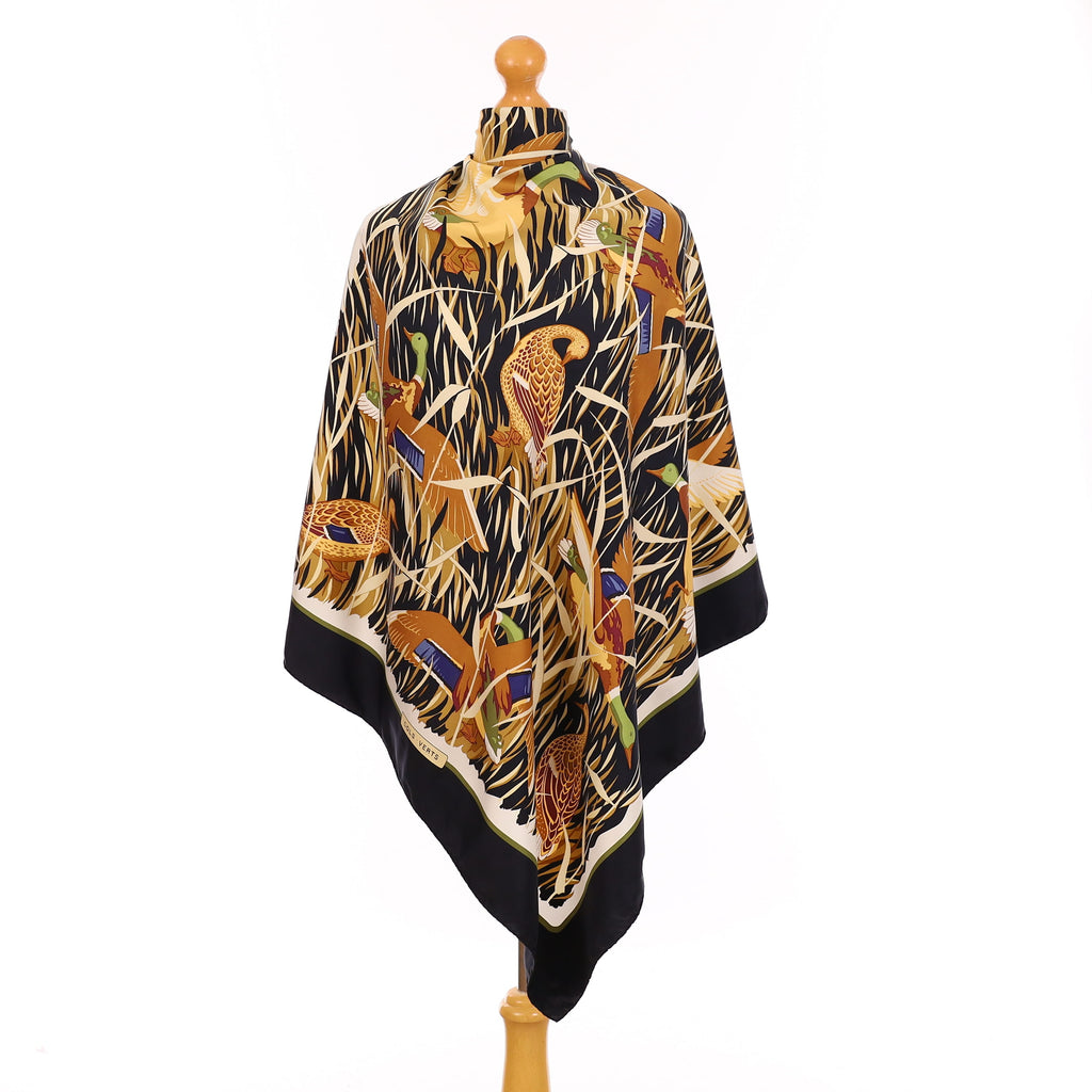 Hermès Cols Verts Silk Scarf