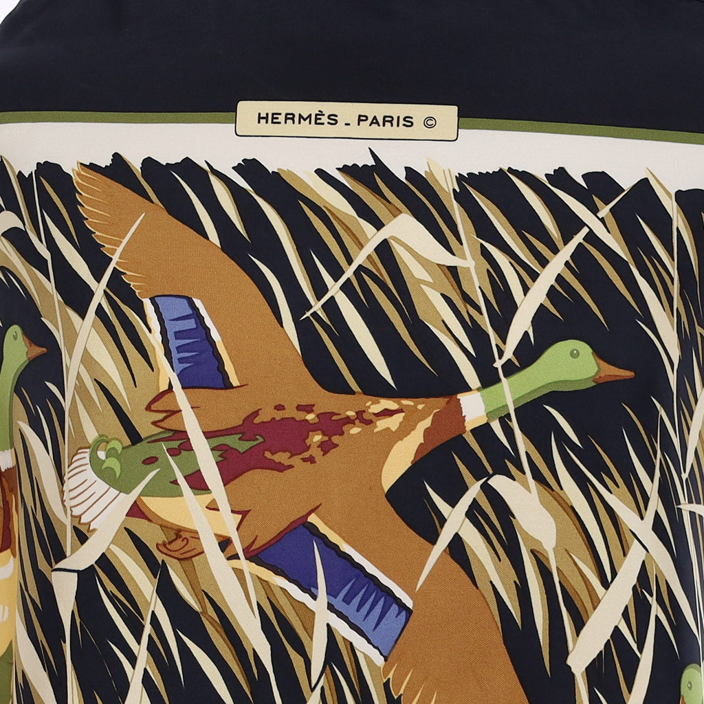 Hermès Cols Verts Silk Scarf