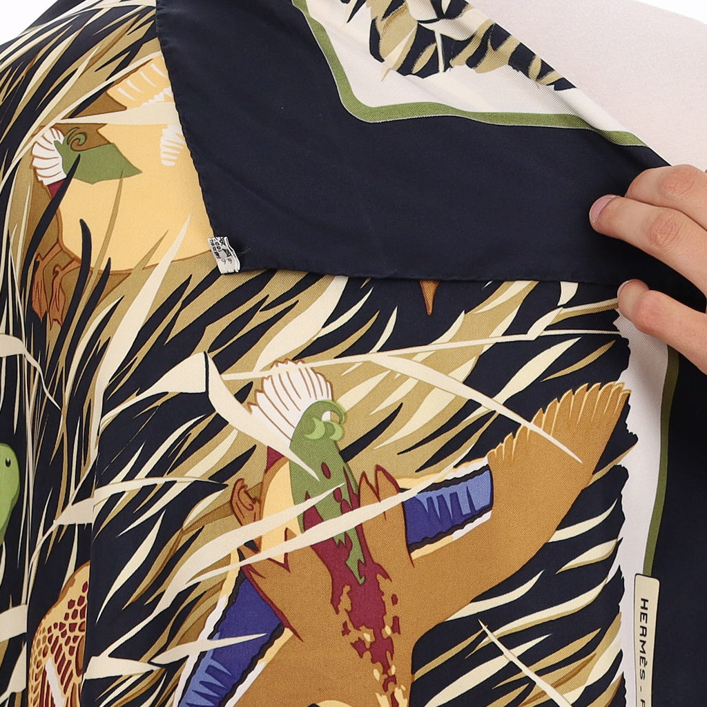Hermès Cols Verts Silk Scarf
