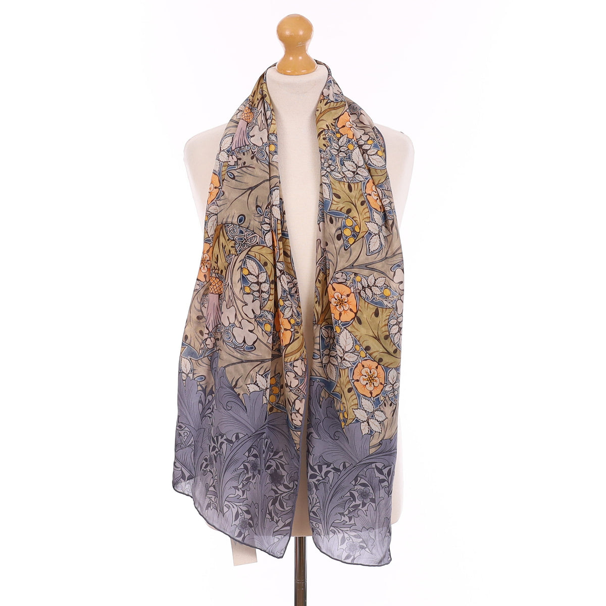 Brand New Mixed Floral Silk Scarf