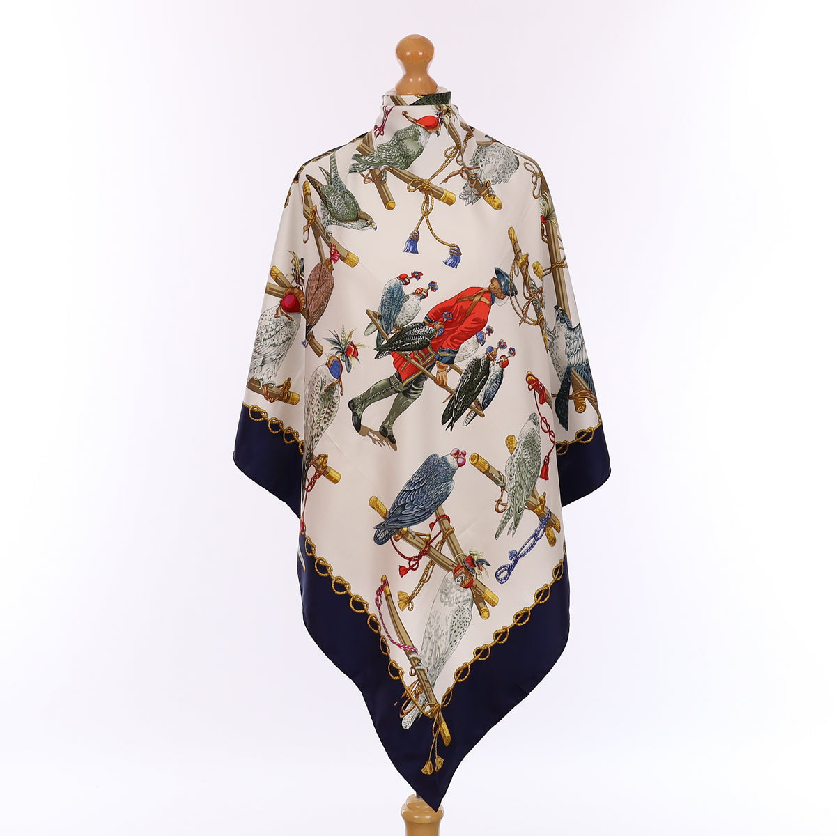 Hermès Les Oiseaux du Roy Silk Scarf