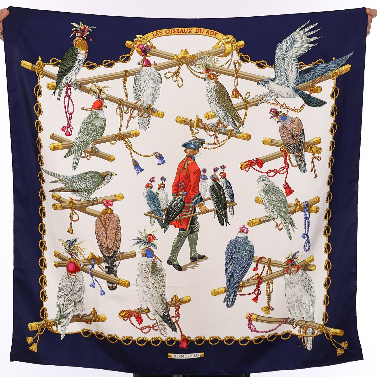 Hermès Les Oiseaux du Roy Silk Scarf