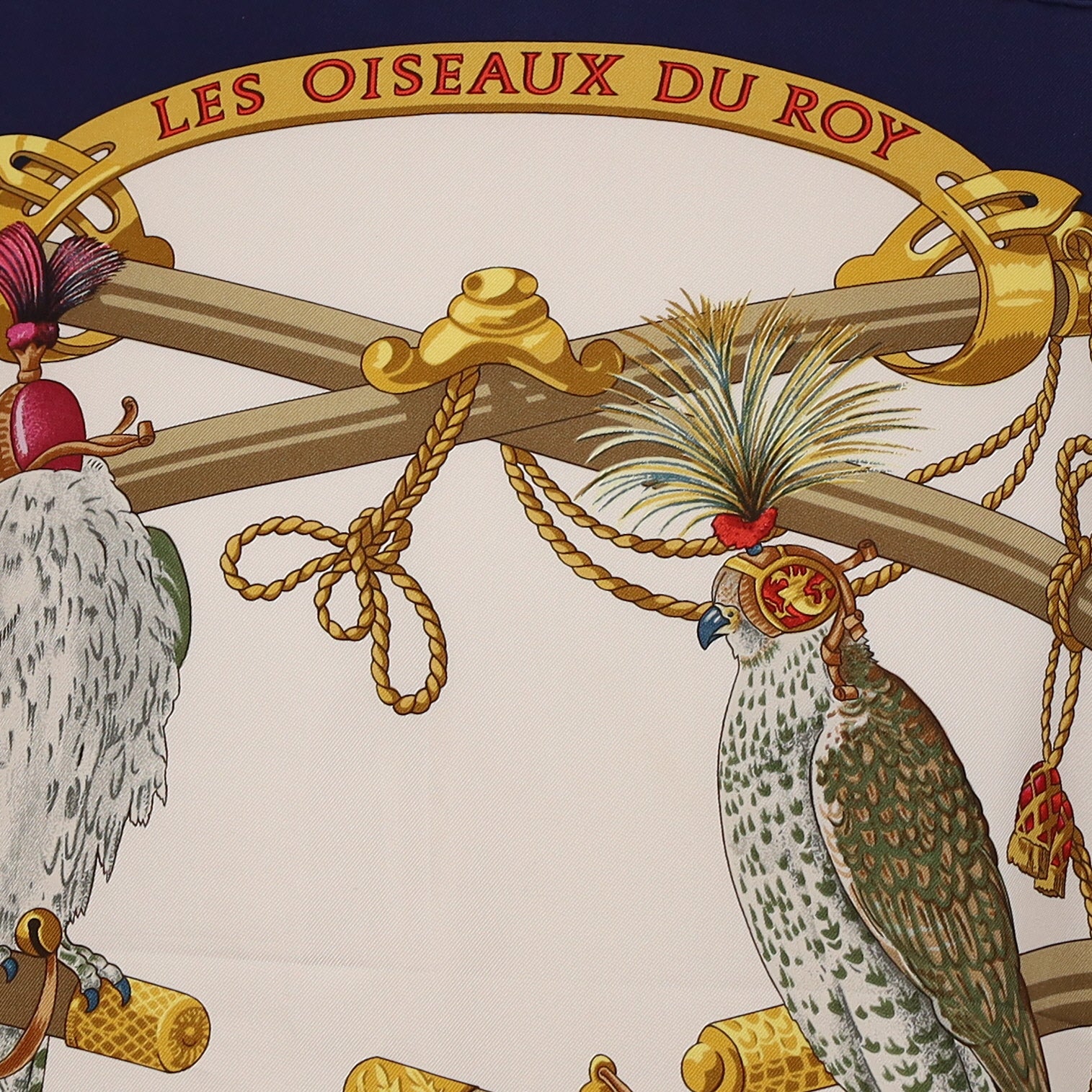 Hermès Les Oiseaux du Roy Silk Scarf