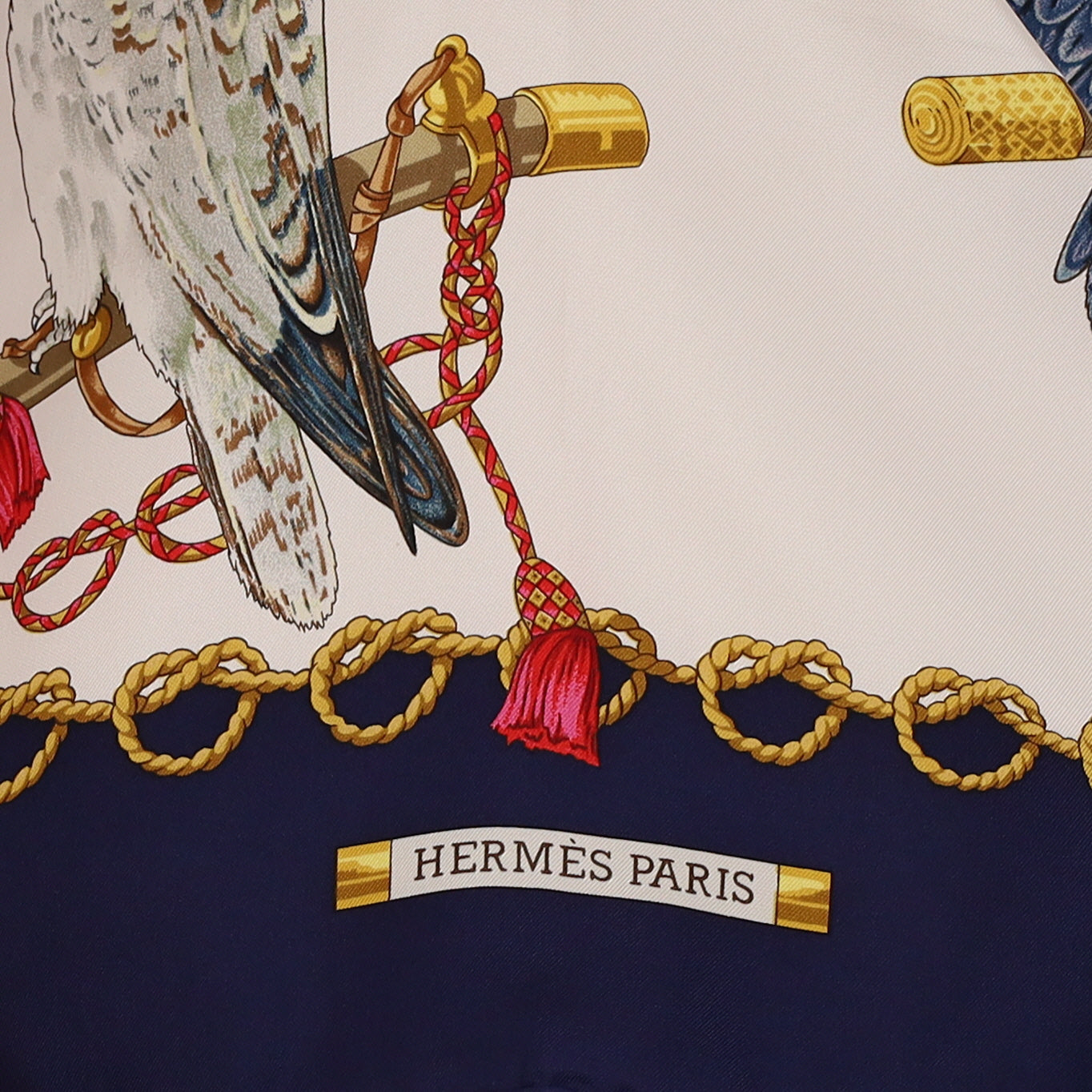 Hermès Les Oiseaux du Roy Silk Scarf