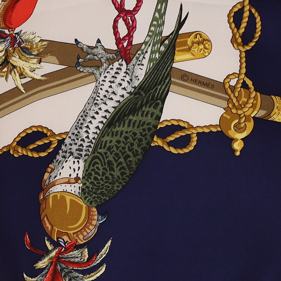 Hermès Les Oiseaux du Roy Silk Scarf