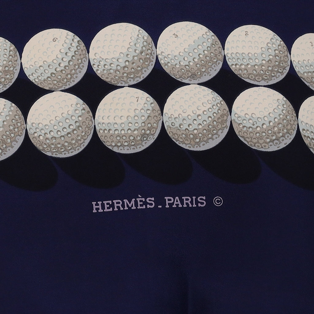 Hermès Balles de Golf Silk Scarf