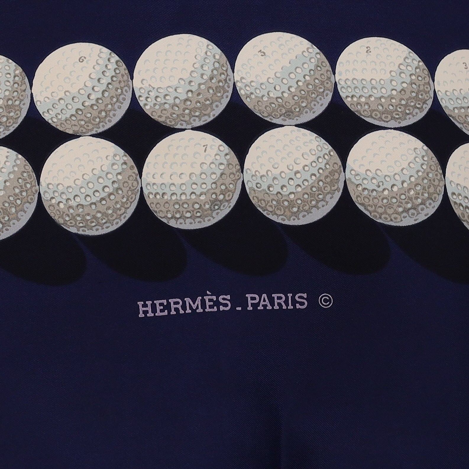 Hermès Balles de Golf Silk Scarf