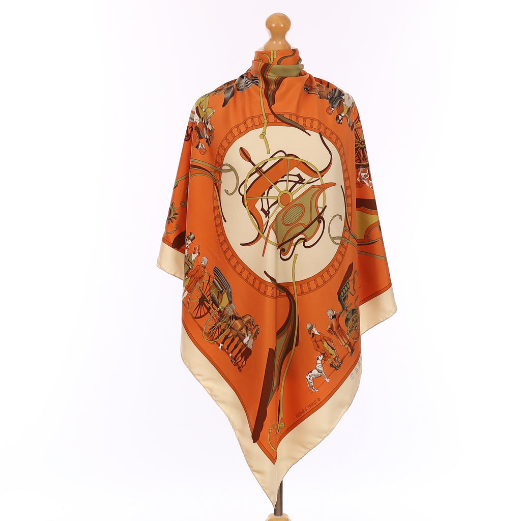 Hermès Carrossier Silk Scarf Quite Rare