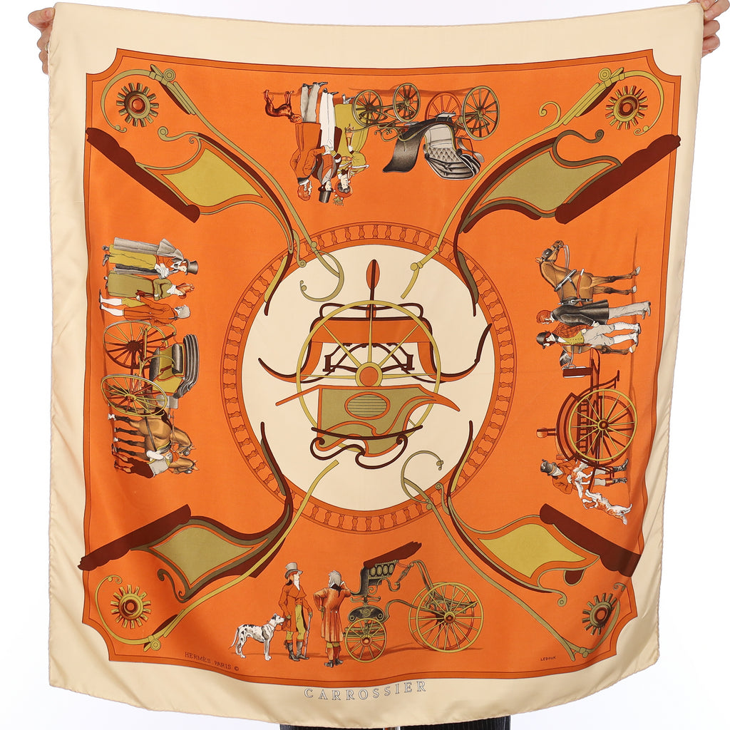 Hermès Carrossier Silk Scarf Quite Rare