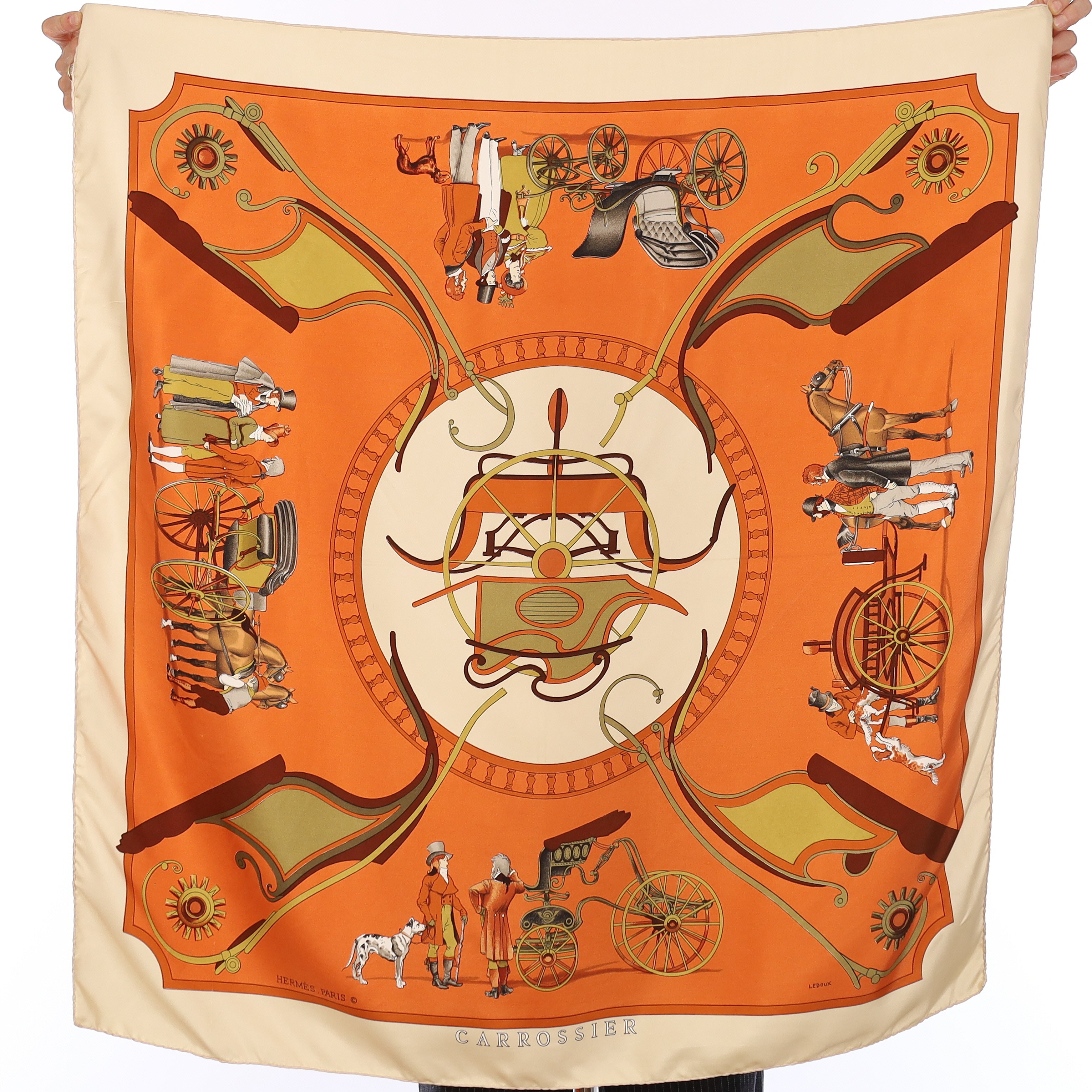 Hermès Carrossier Silk Scarf Quite Rare
