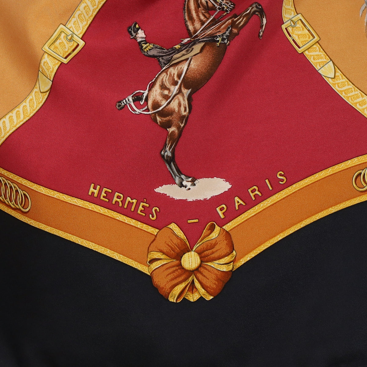 Hermès École Française d'Équitation de Saumur Silk Scarf