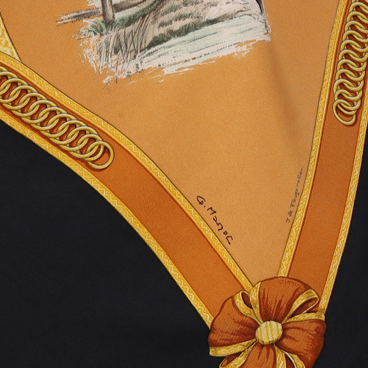 Hermès École Française d'Équitation de Saumur Silk Scarf