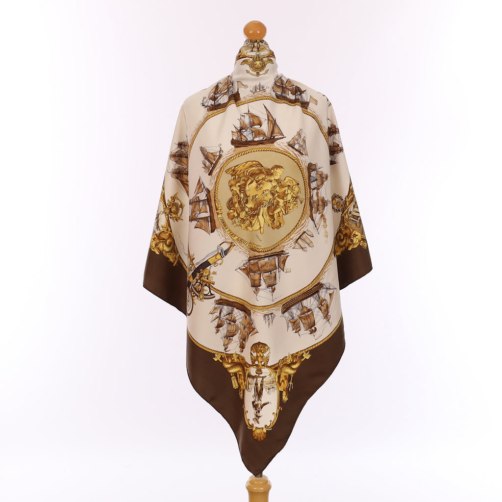 Hermès Silhouettes Navales Silk Scarf