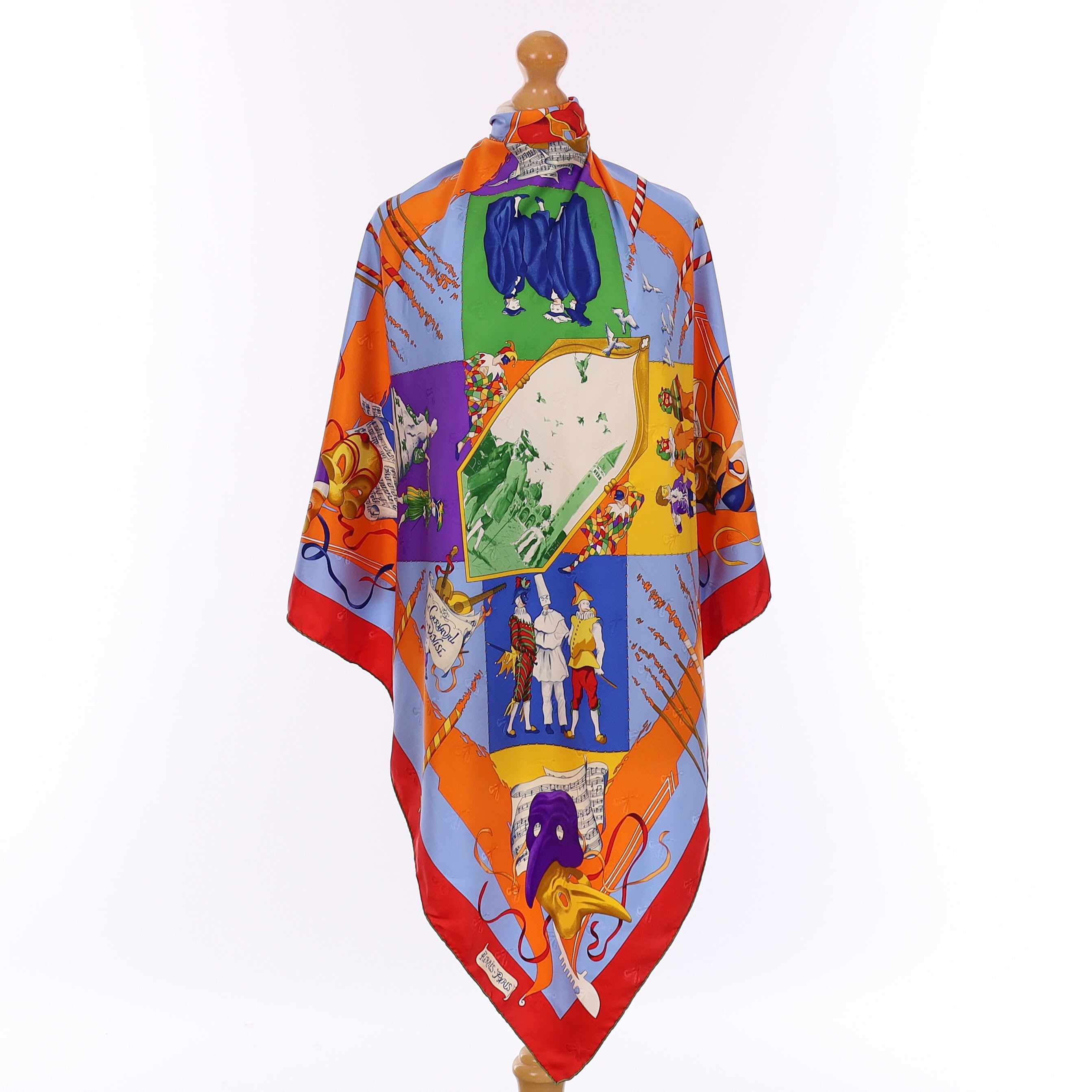 Hermès Le Carnaval de Venise Silk Scarf