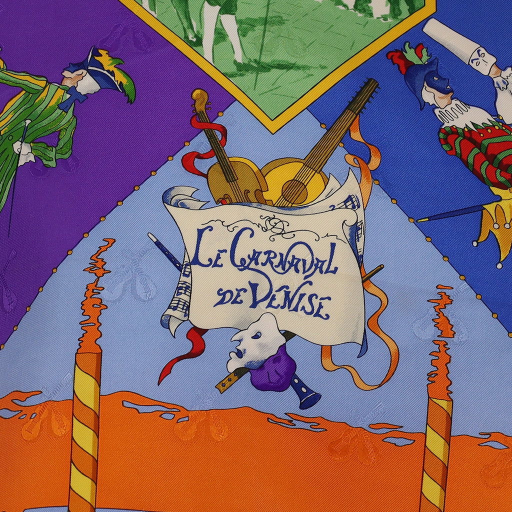 Hermès Le Carnaval de Venise Silk Scarf