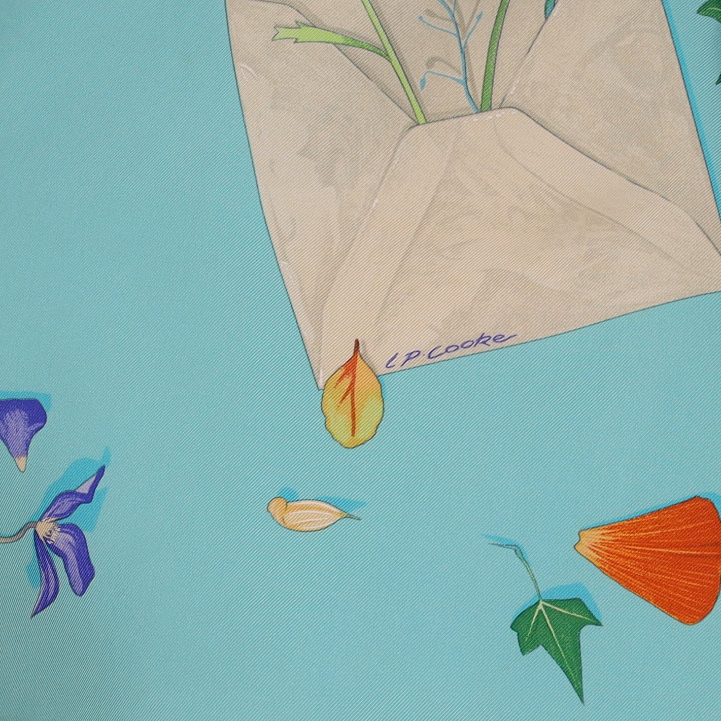 Hermès Des Fleurs pour le Dire Silk Scarf Quite Rare