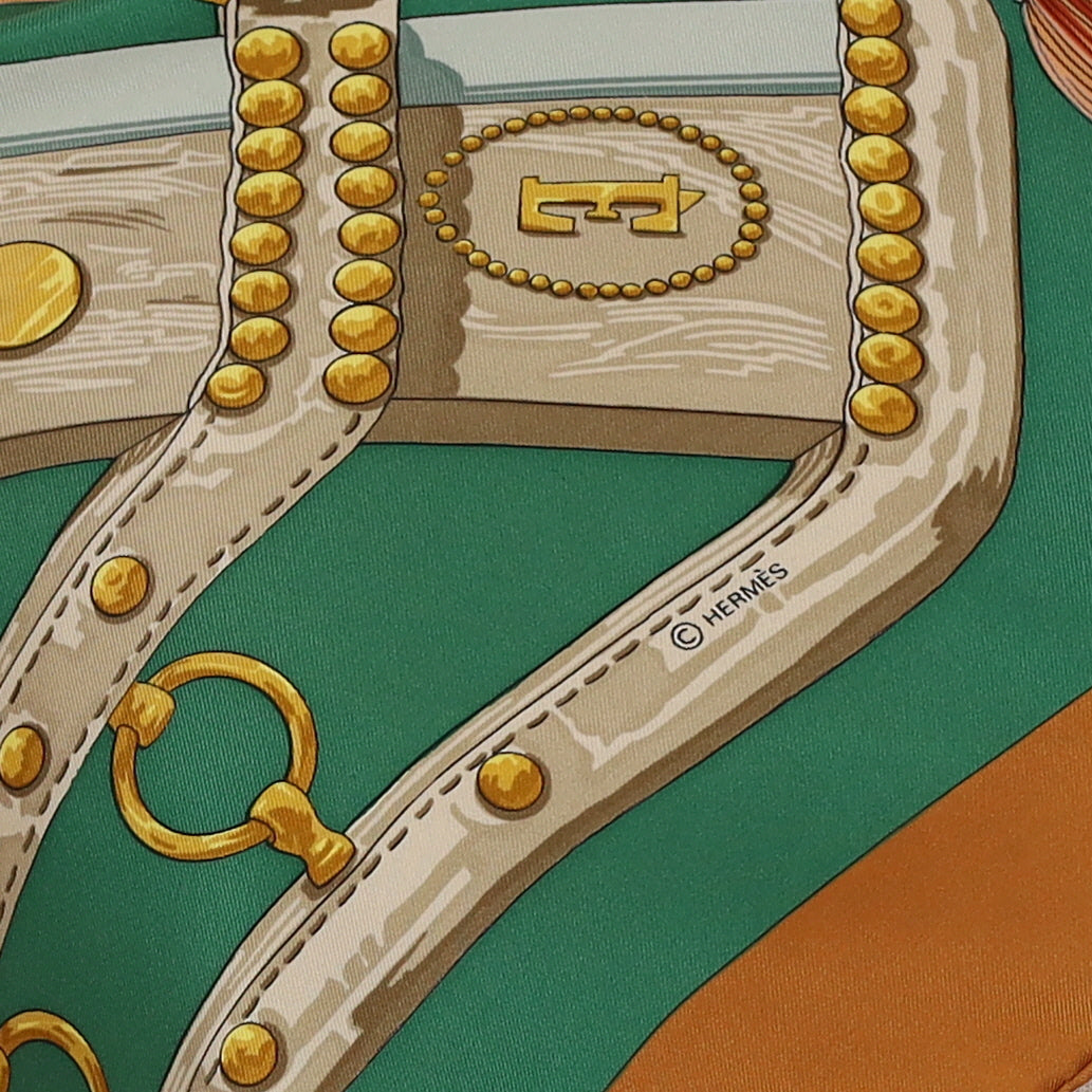 Hermès Aux Champs Silk Scarf