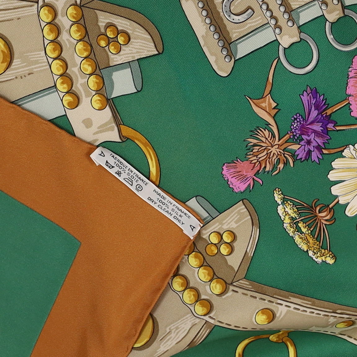 Hermès Aux Champs Silk Scarf